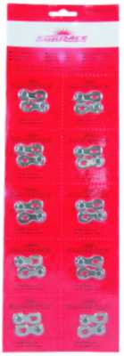 Замок цепи SunRace CNQ09 Silver, 9 скоростей,1шт